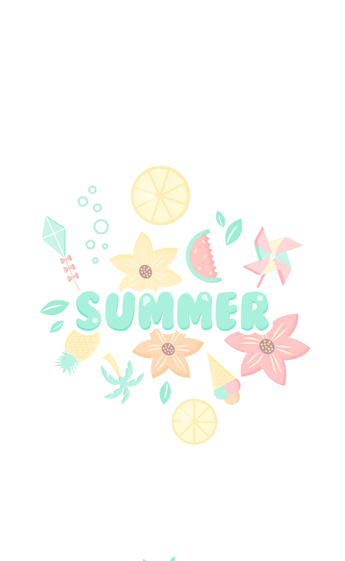 Minimalist Pastel Summer Small Icons