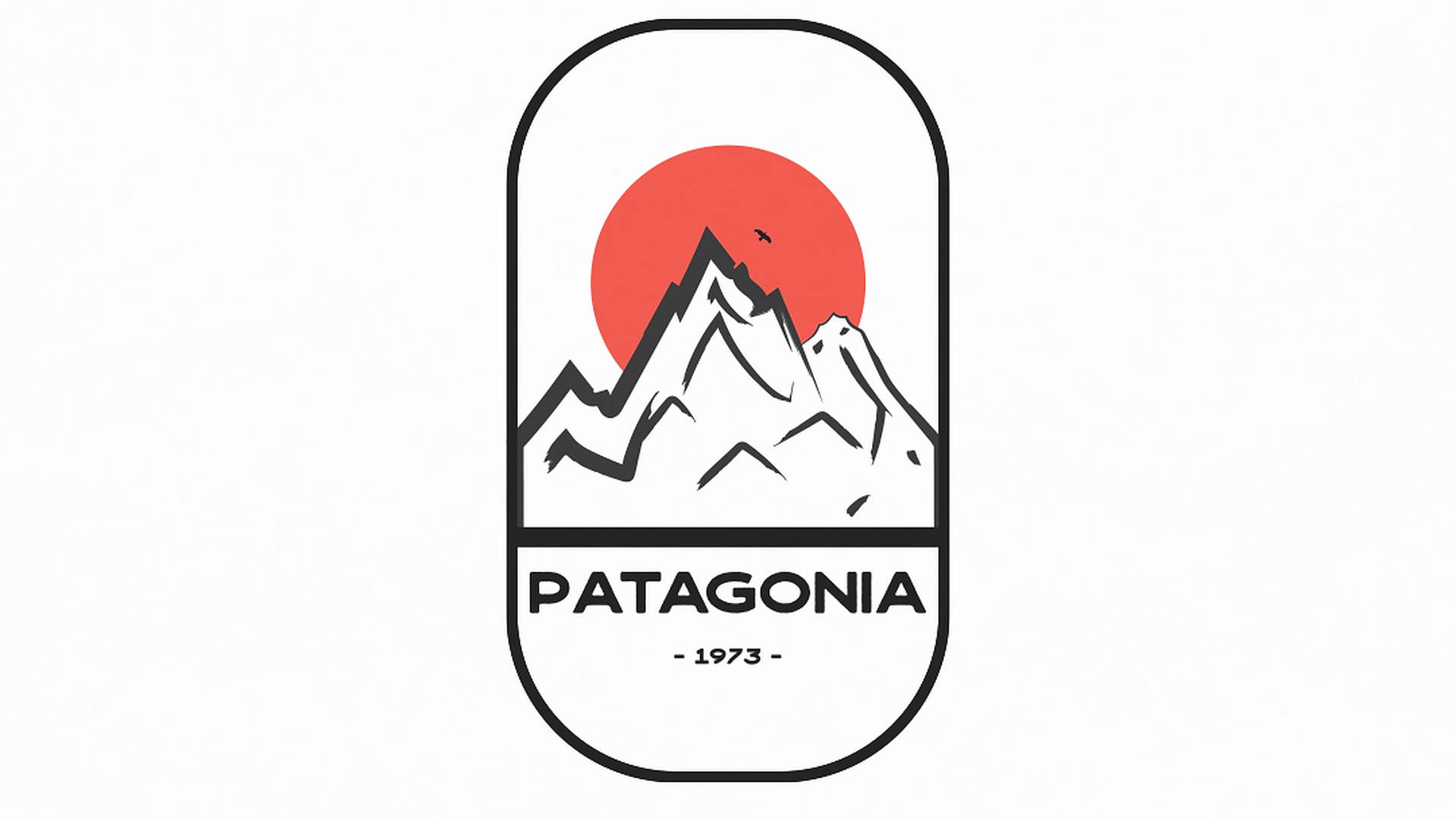 Minimalist Patagonia Logo Background