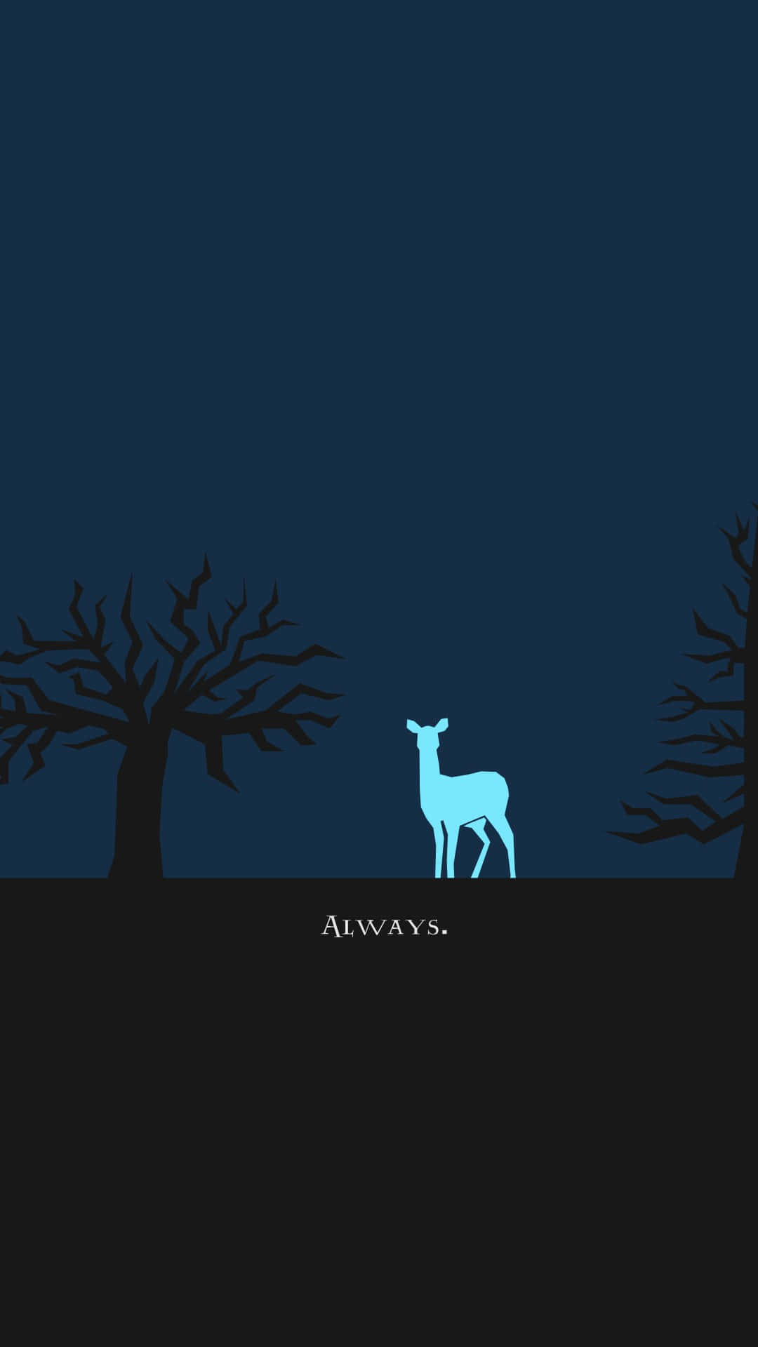 Minimalist Patronus Always Harry Potter Background