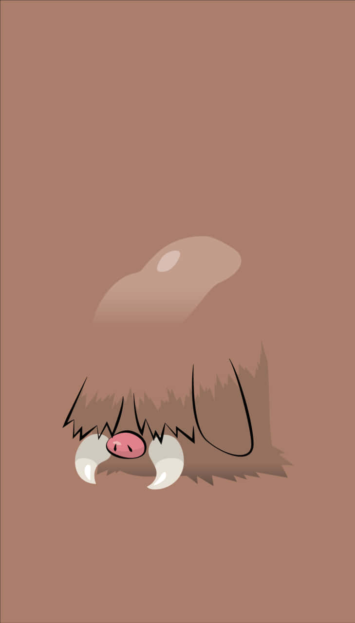 Minimalist Piloswine Phone Background
