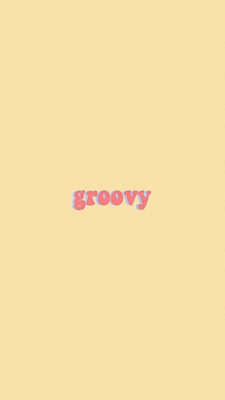 Minimalist Pink Groovy Portrait Typography Background