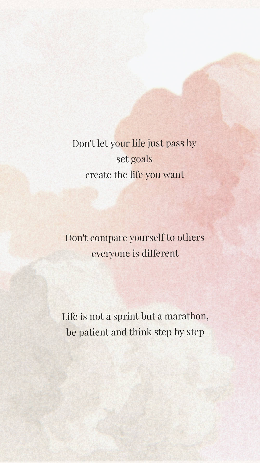 Minimalist Pink Life Quotes