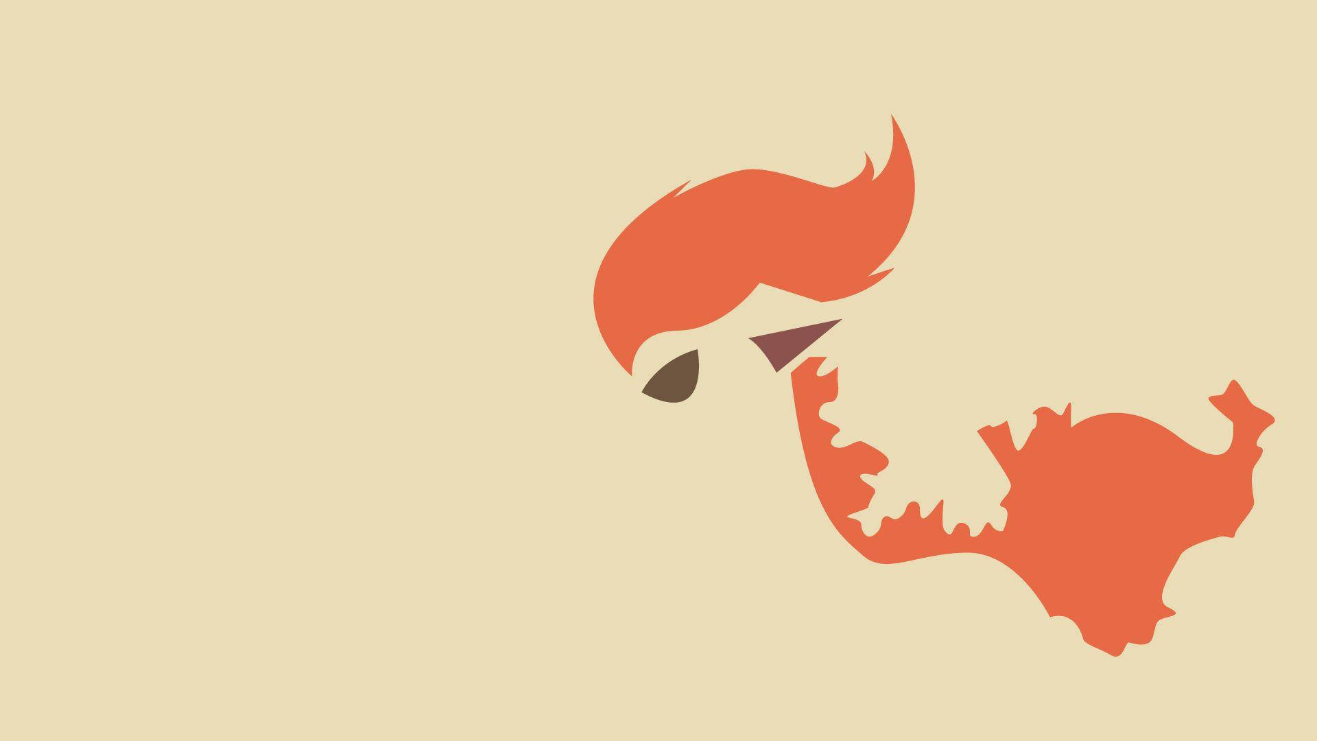 Minimalist Ponyta Wallpaper Background