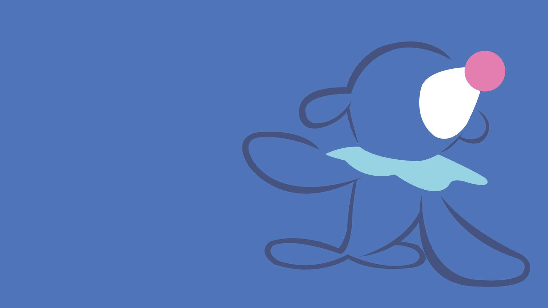 Minimalist Popplio Pokemon Sun And Moon Background