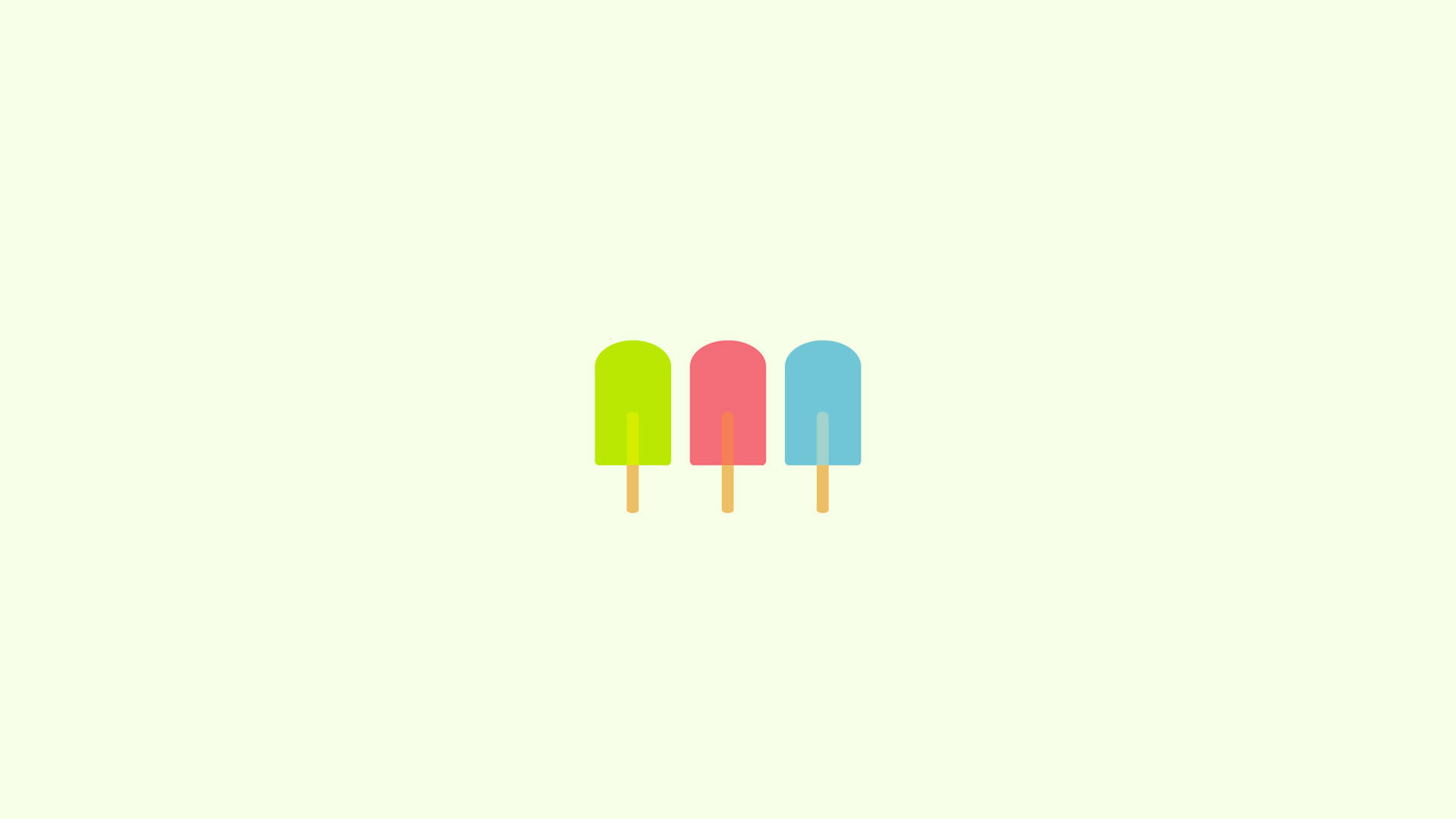Minimalist Popsicles Design Background