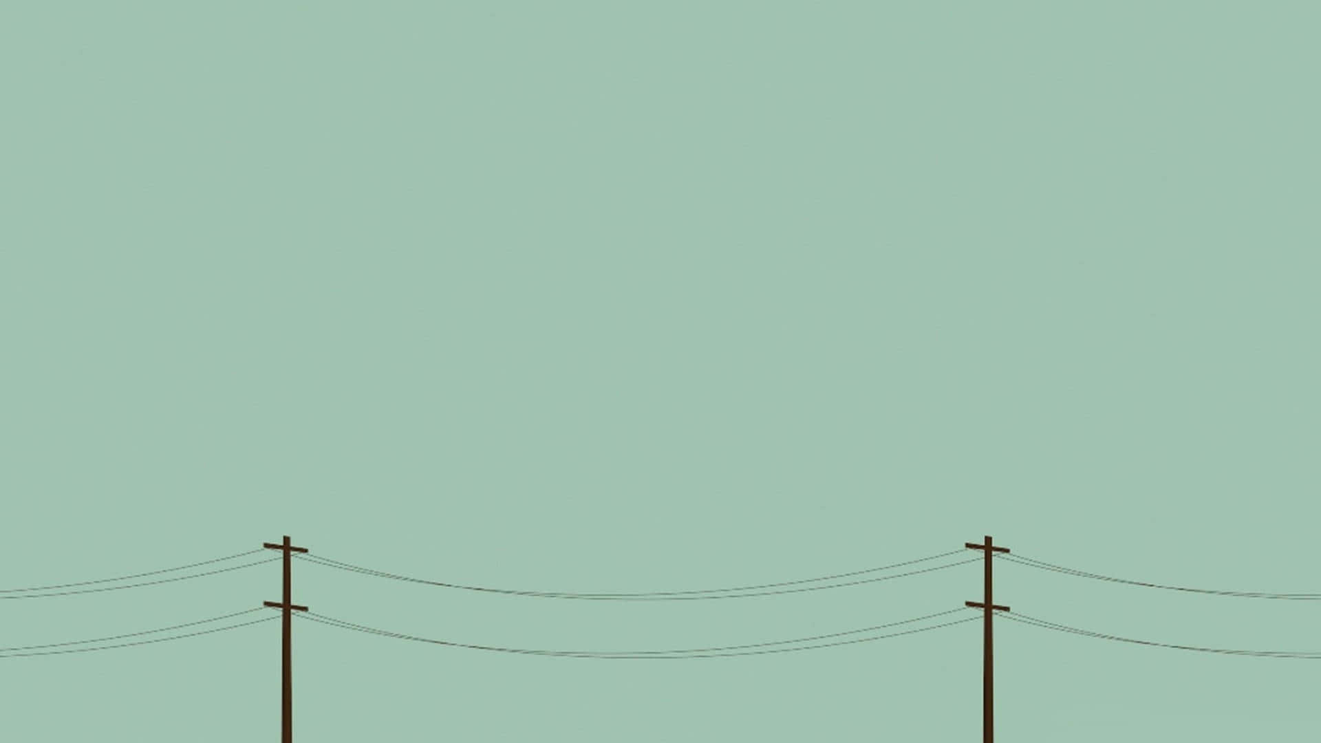 Minimalist Power Lines Sky Background