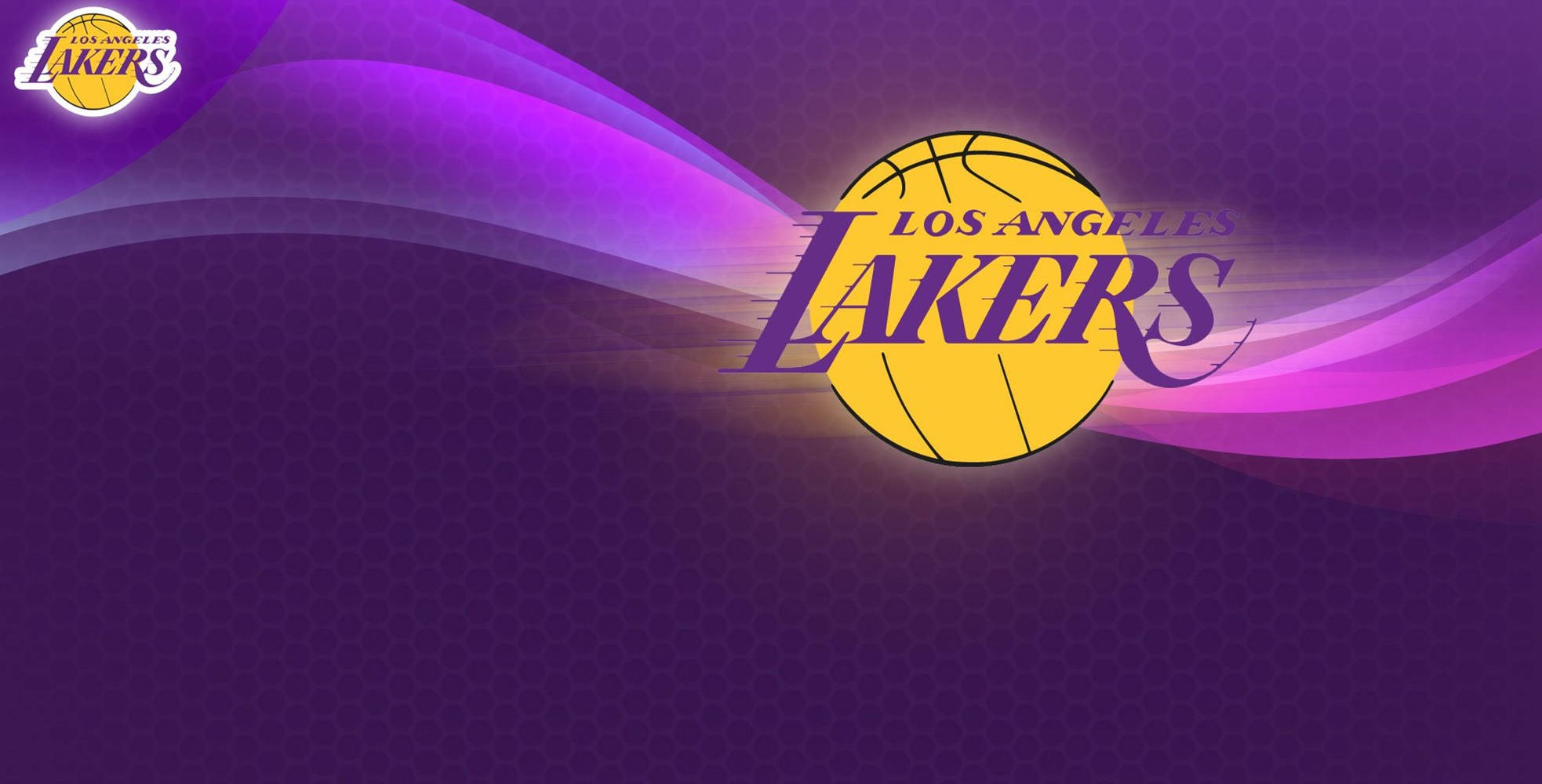 Minimalist Purple Lakers Logo Background