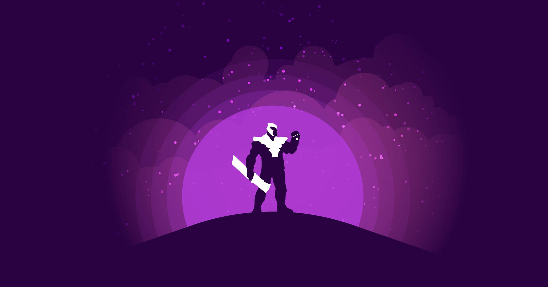 Minimalist Purple Thanos Hd Background