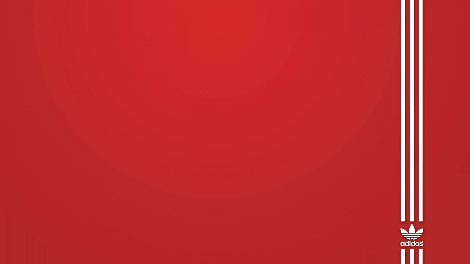 Minimalist Red Adidas Logo Background