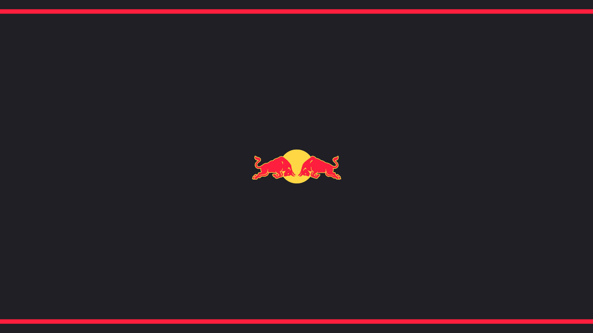 Minimalist Red Bull Vector Background