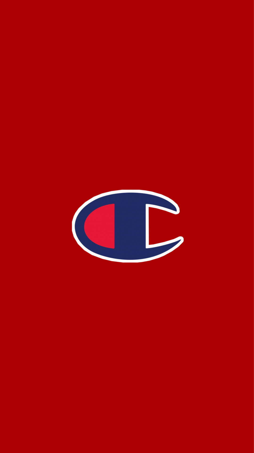 Minimalist Red Champion Logo Background