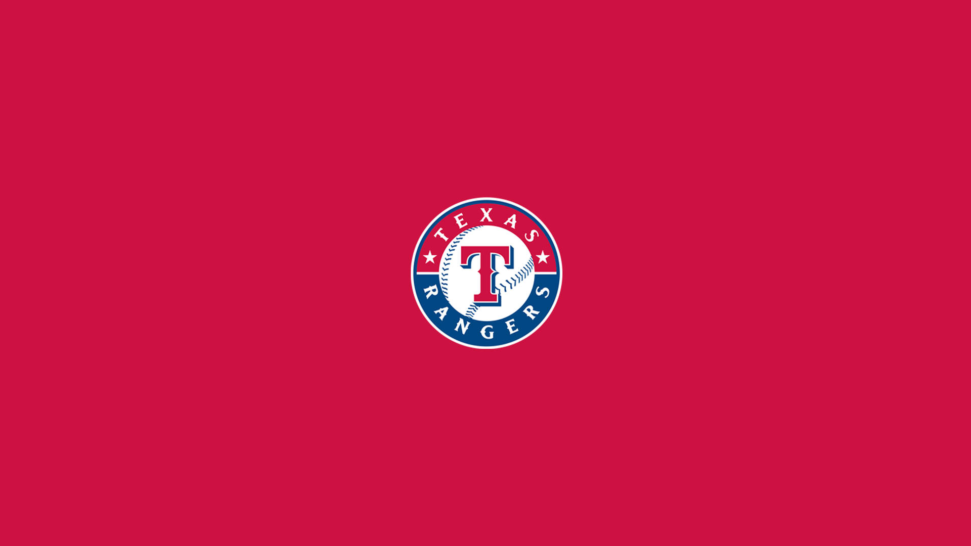 Minimalist Red Texas Rangers Logo Background