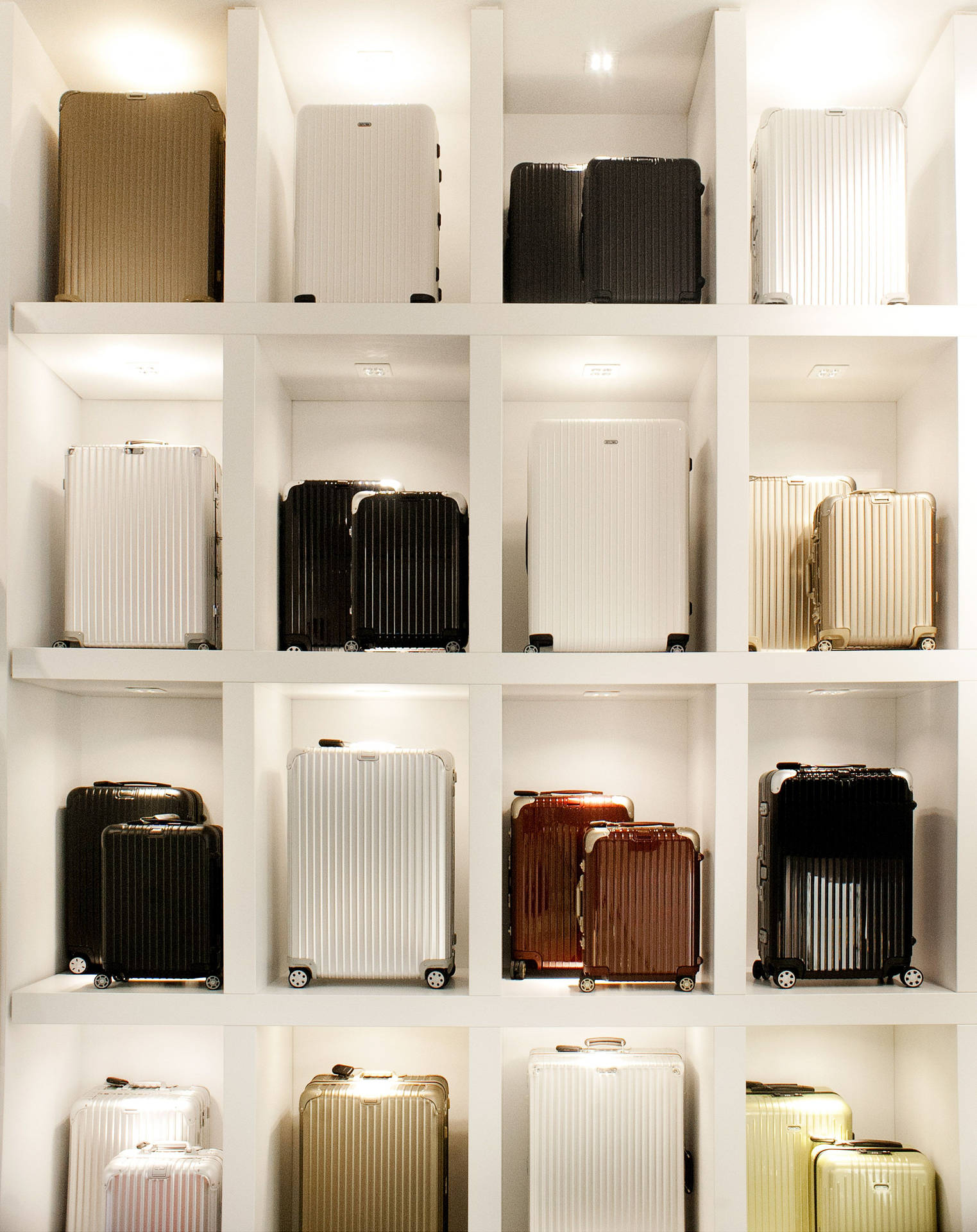 Minimalist Rimowa Luggage Store