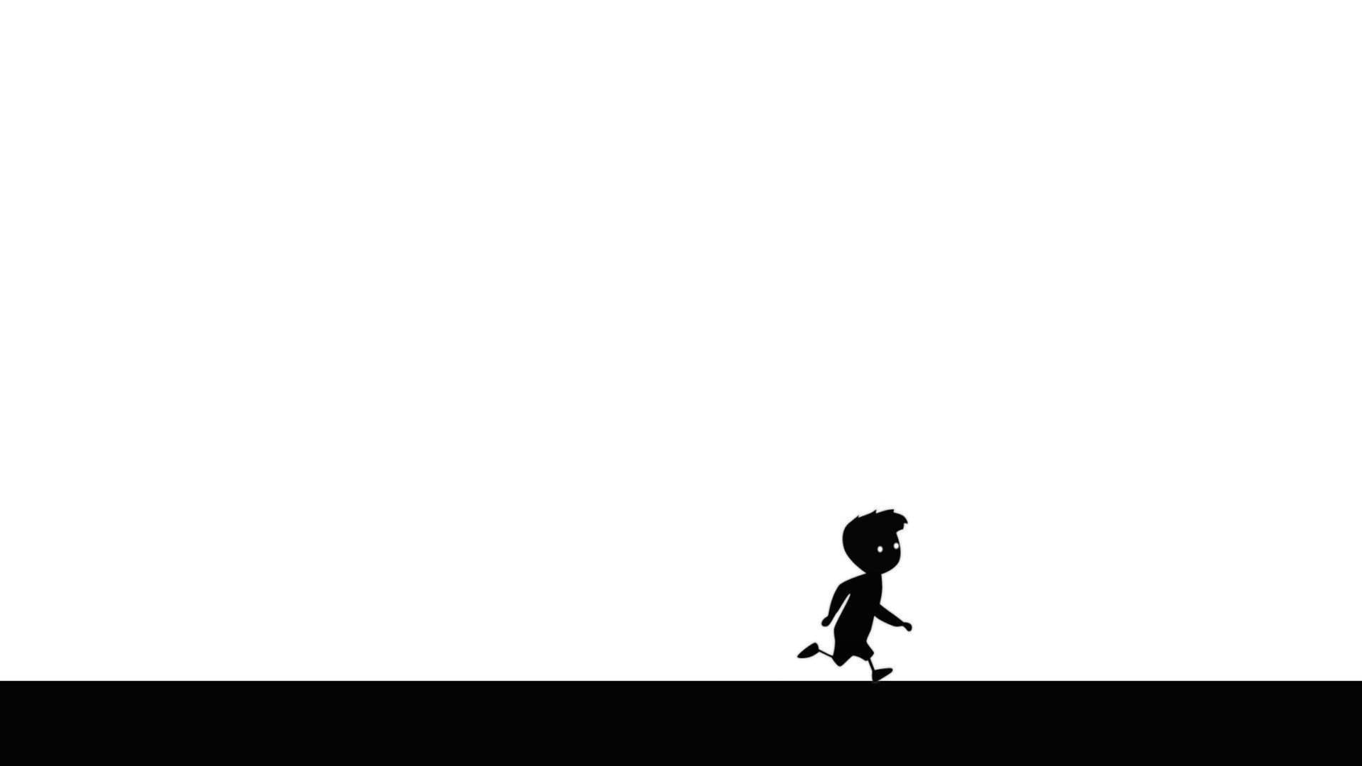 Minimalist Running Boy Background