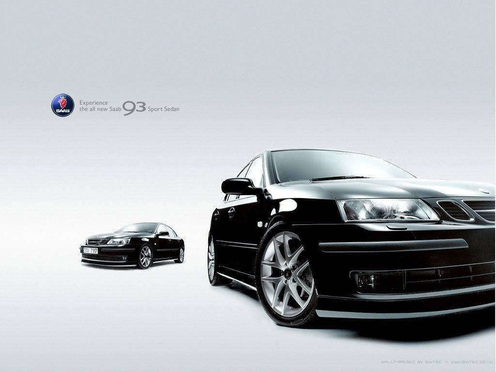 Minimalist Saab Cars Poster Background