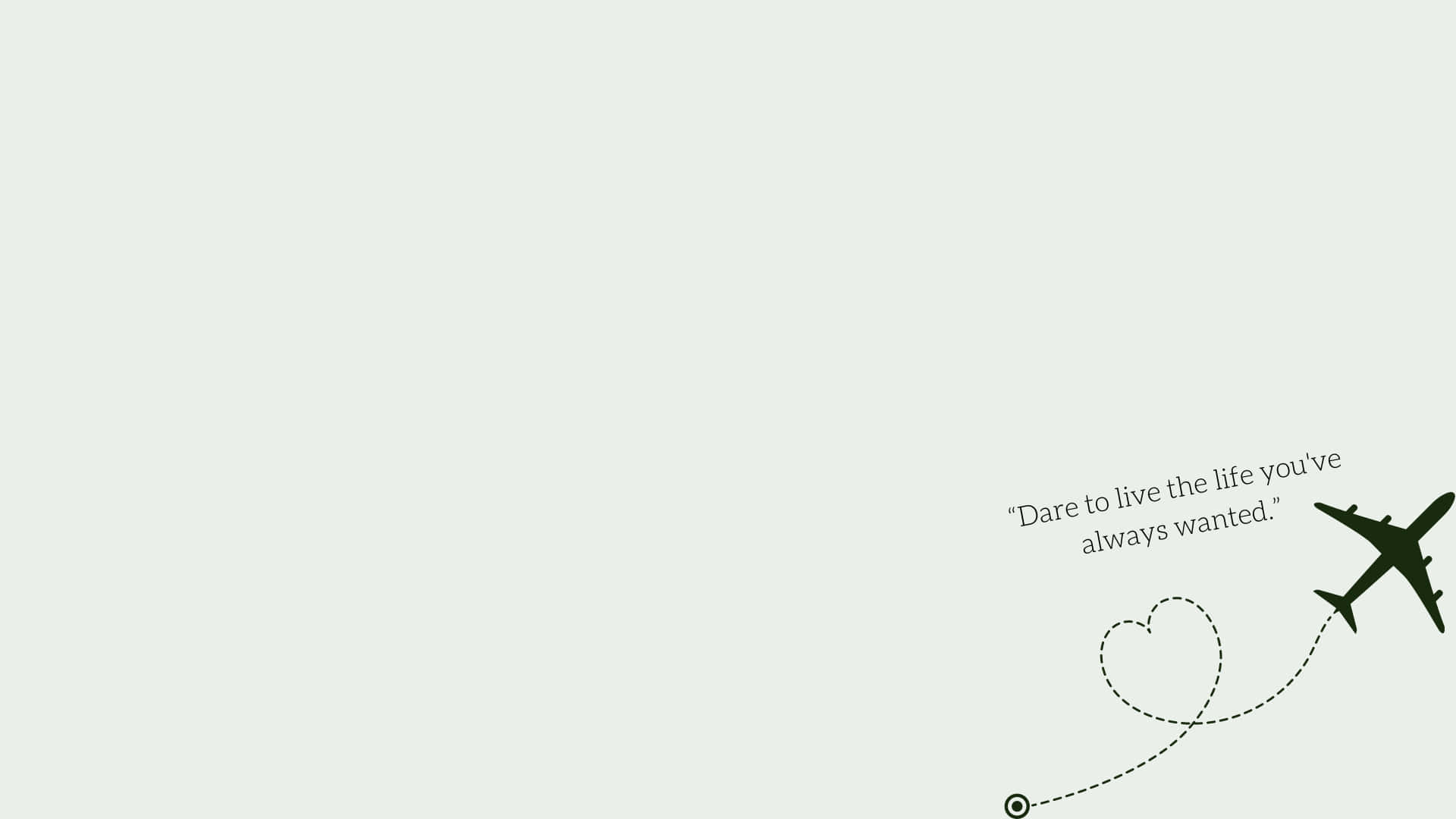 Minimalist Sage Green Laptop Quotes Background