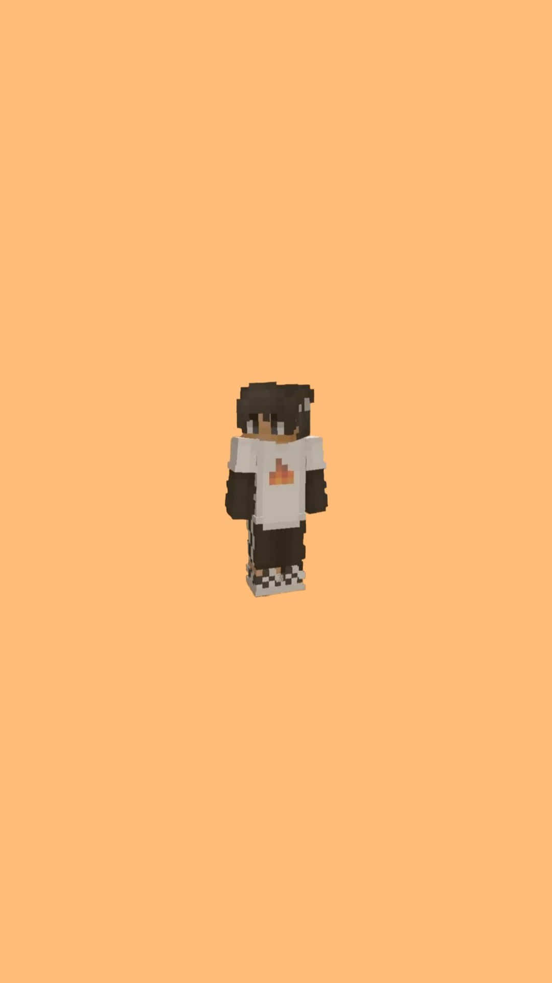 Minimalist Sapnap Minecraft Character Illustration Background