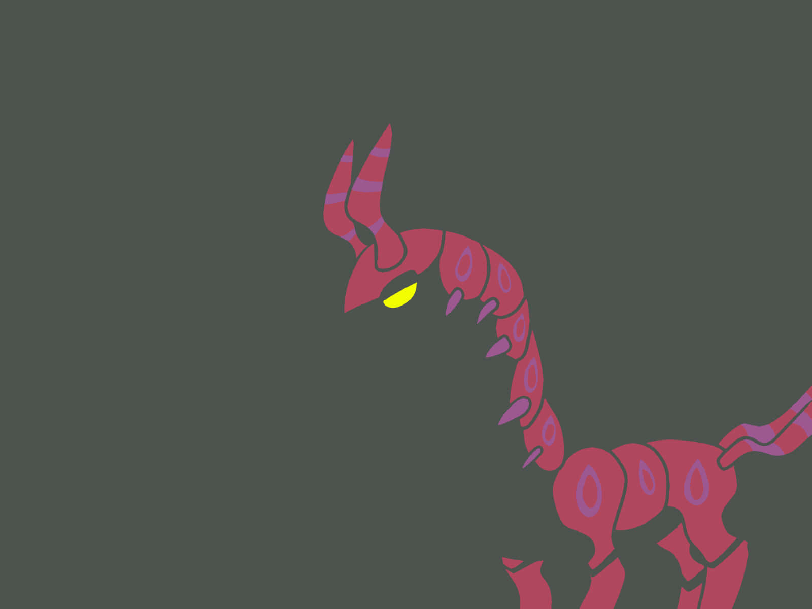 Minimalist Scolipede Desktop Background