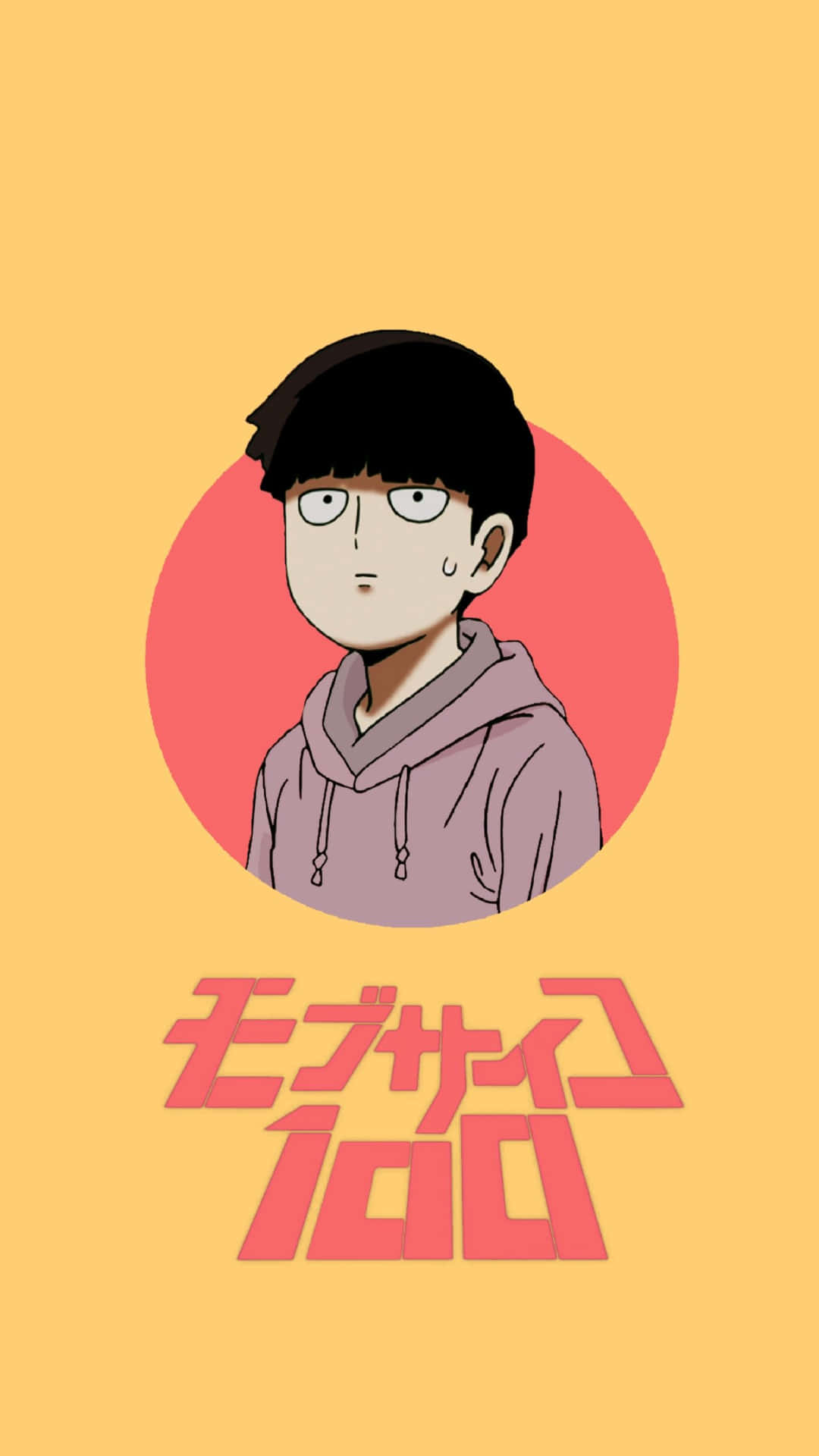 Minimalist Shigeo Mob Psycho Iphone Background