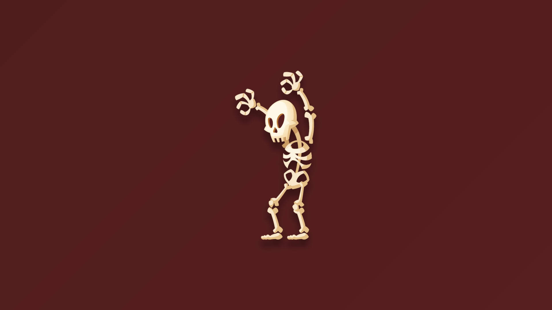 Minimalist Skeleton Desktop Background