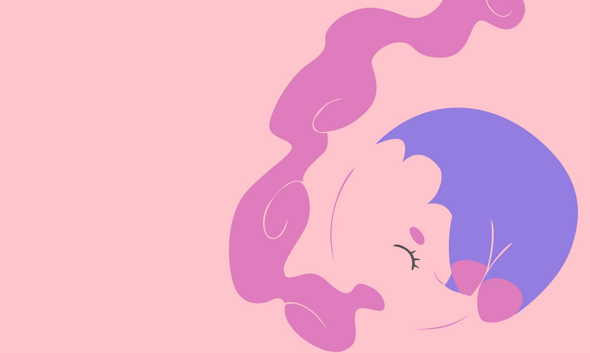 Minimalist Sleeping Musharna Artwork Background