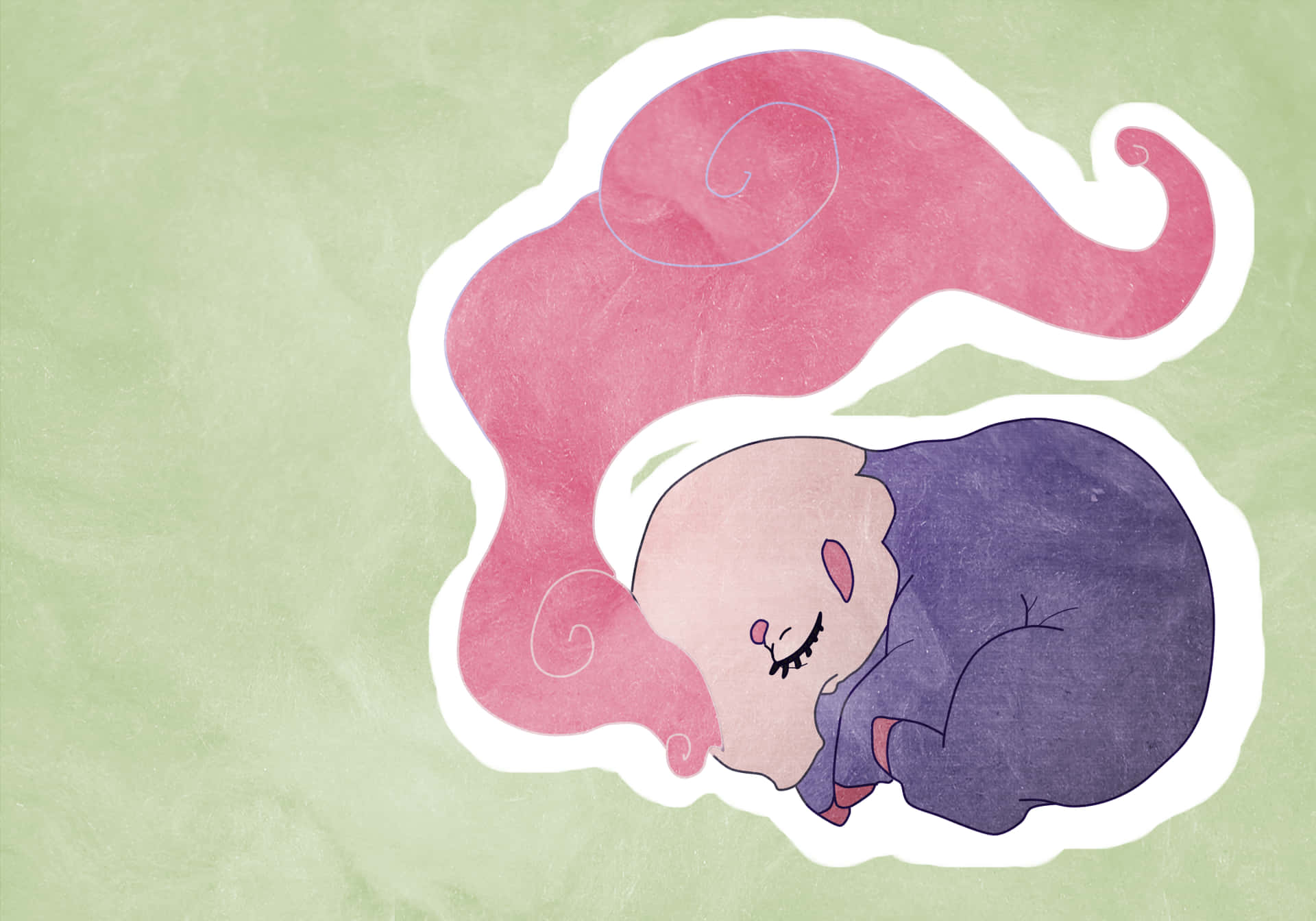 Minimalist Sleeping Musharna Background