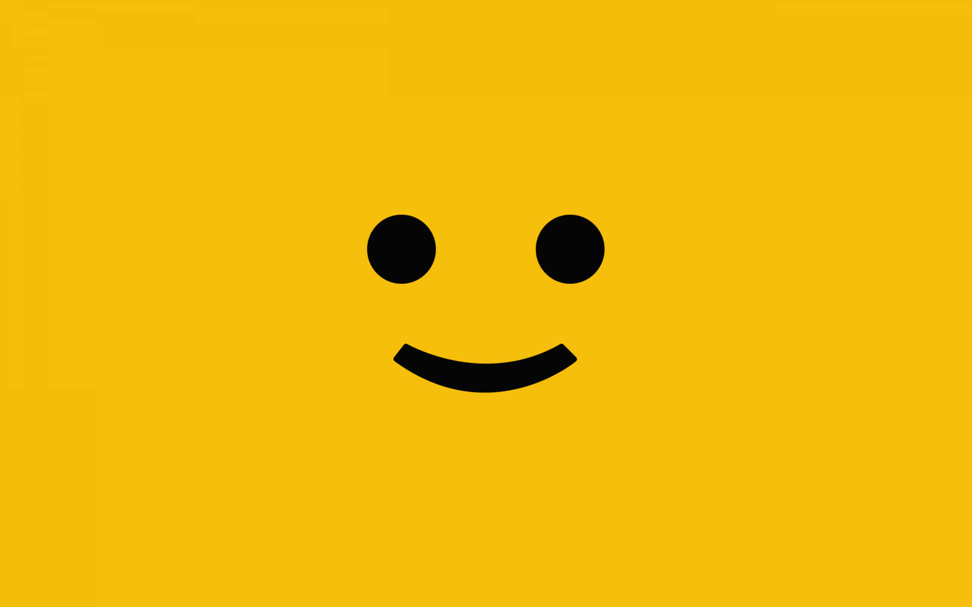 Minimalist Smile In Yellow Aesthetic Desktop