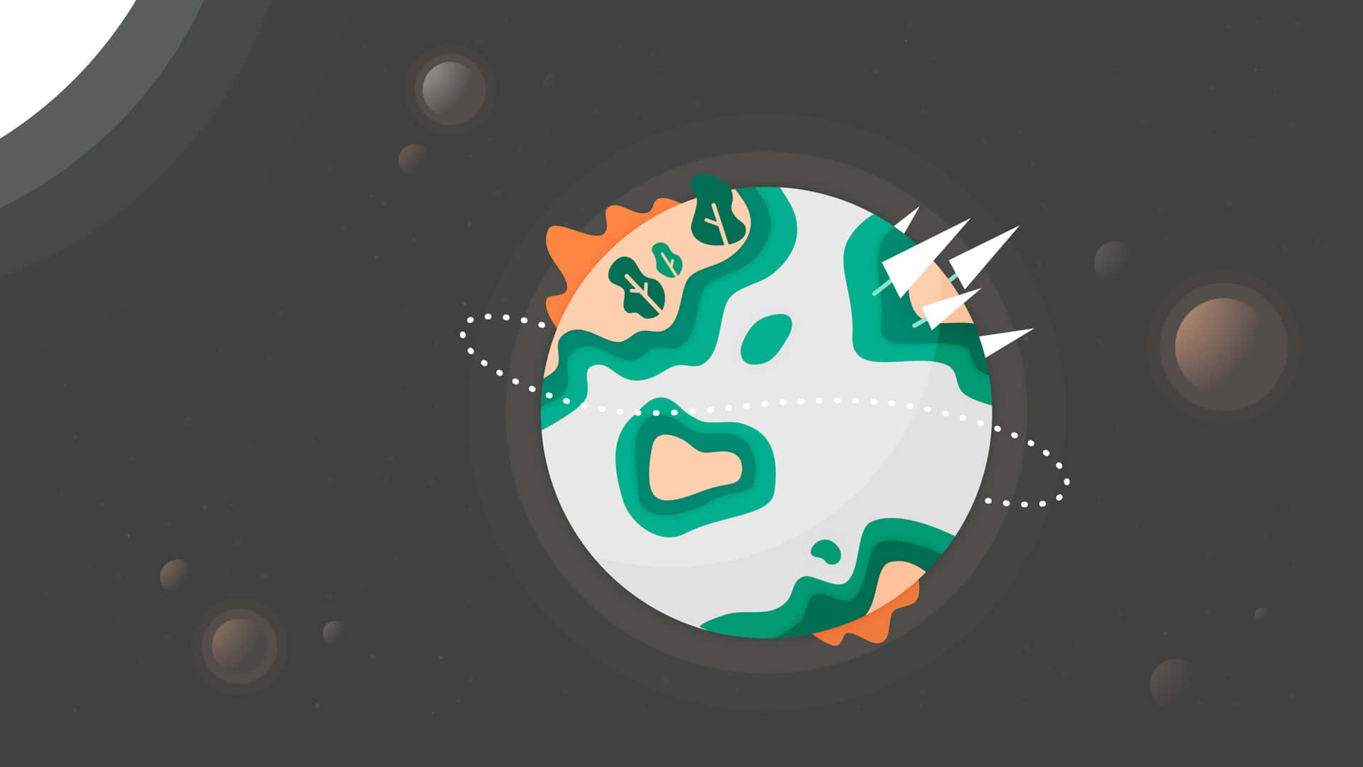 Minimalist Space - Astronaut's Dream Background