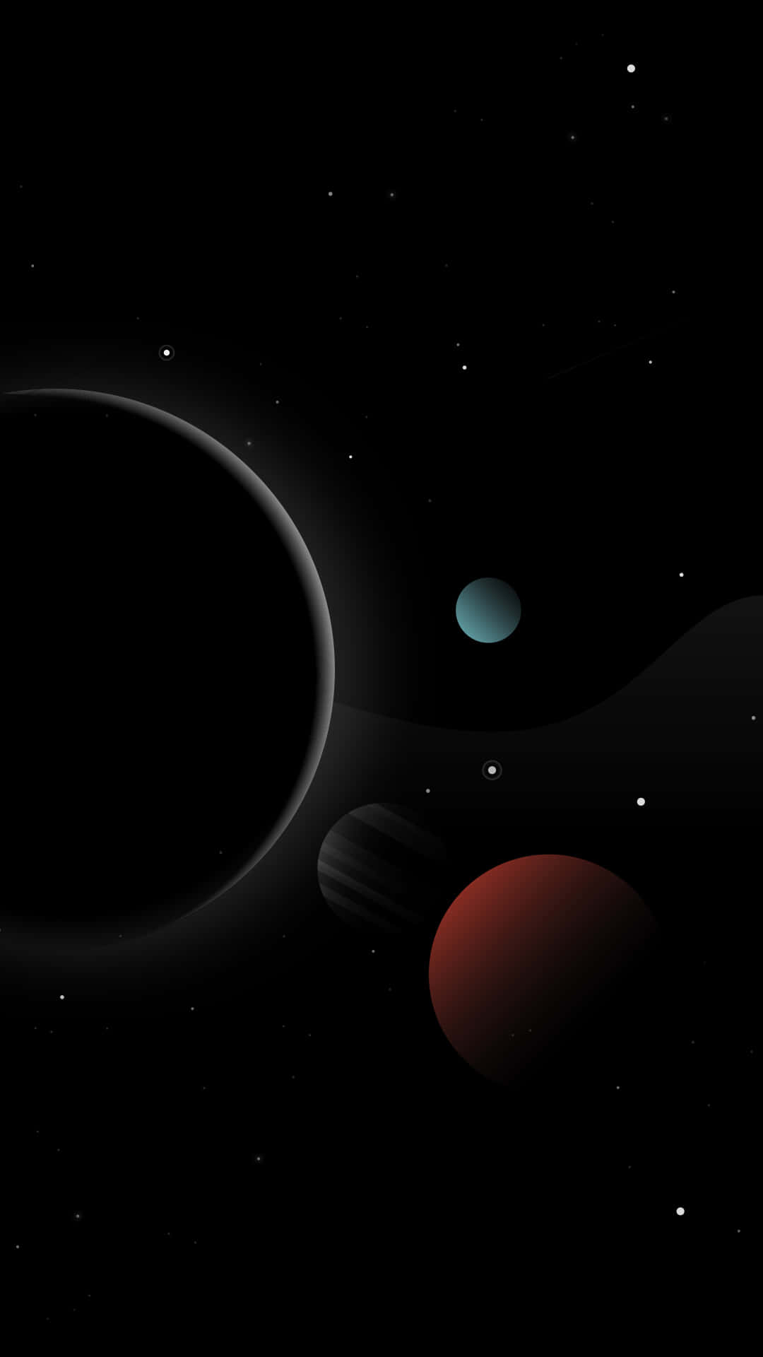 Minimalist Space Journey Background