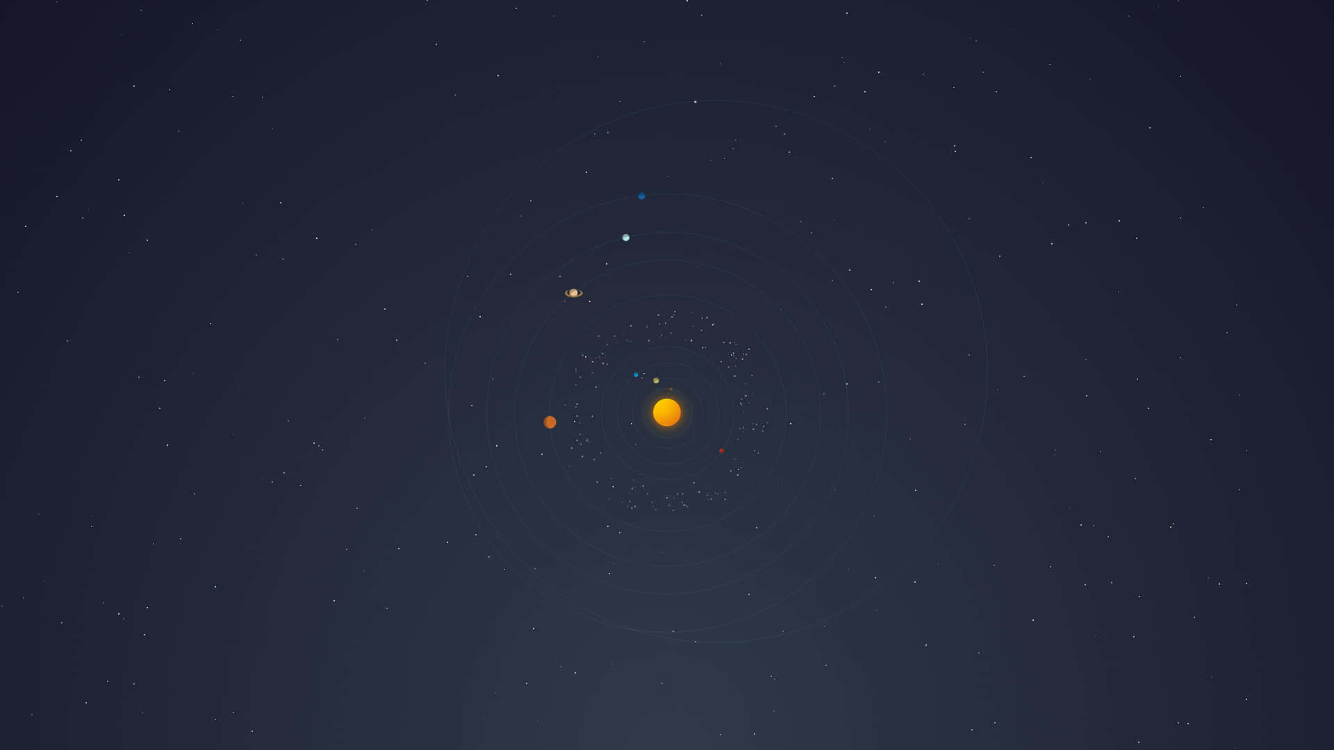Minimalist Space - Soaring In The Cosmos Background