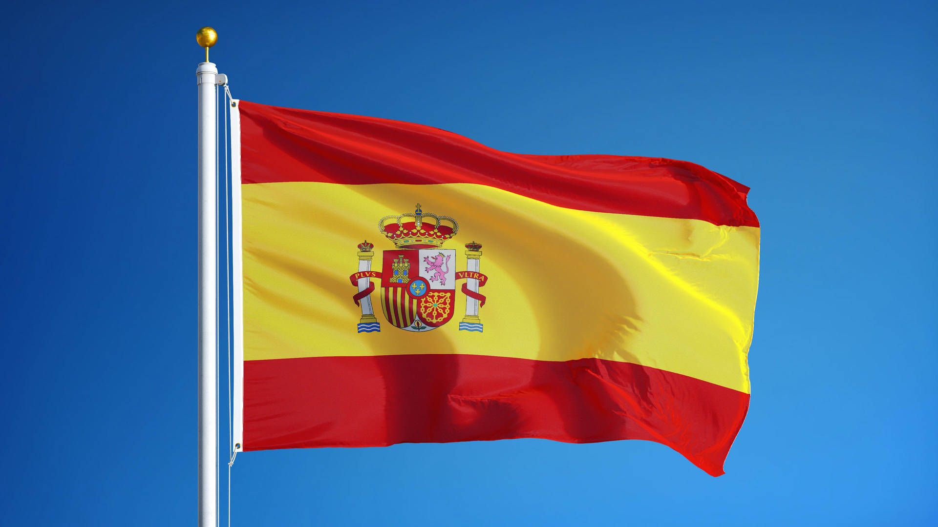 Minimalist Spain Flag Background
