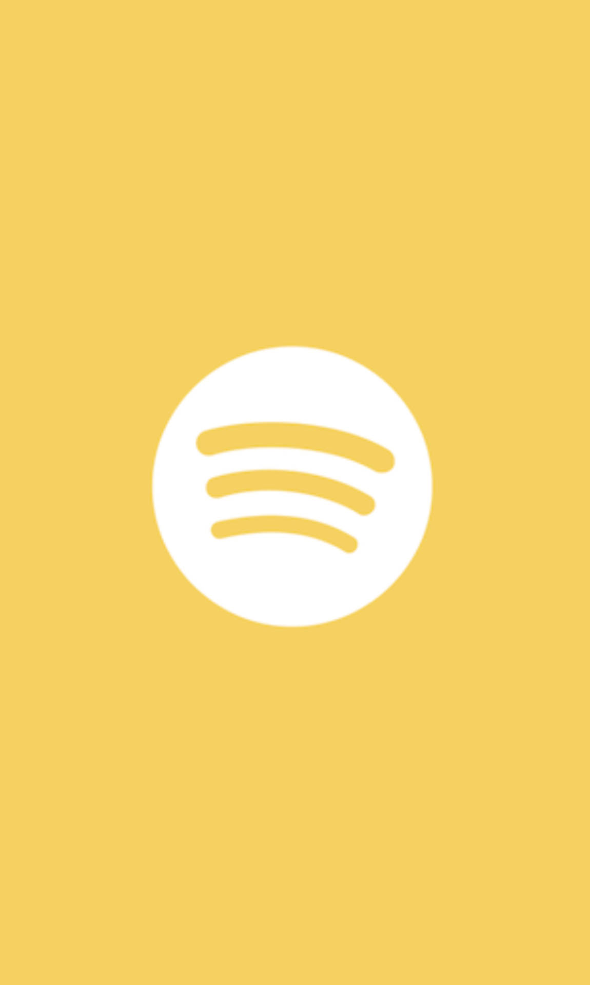 Minimalist Spotify Yellow Background