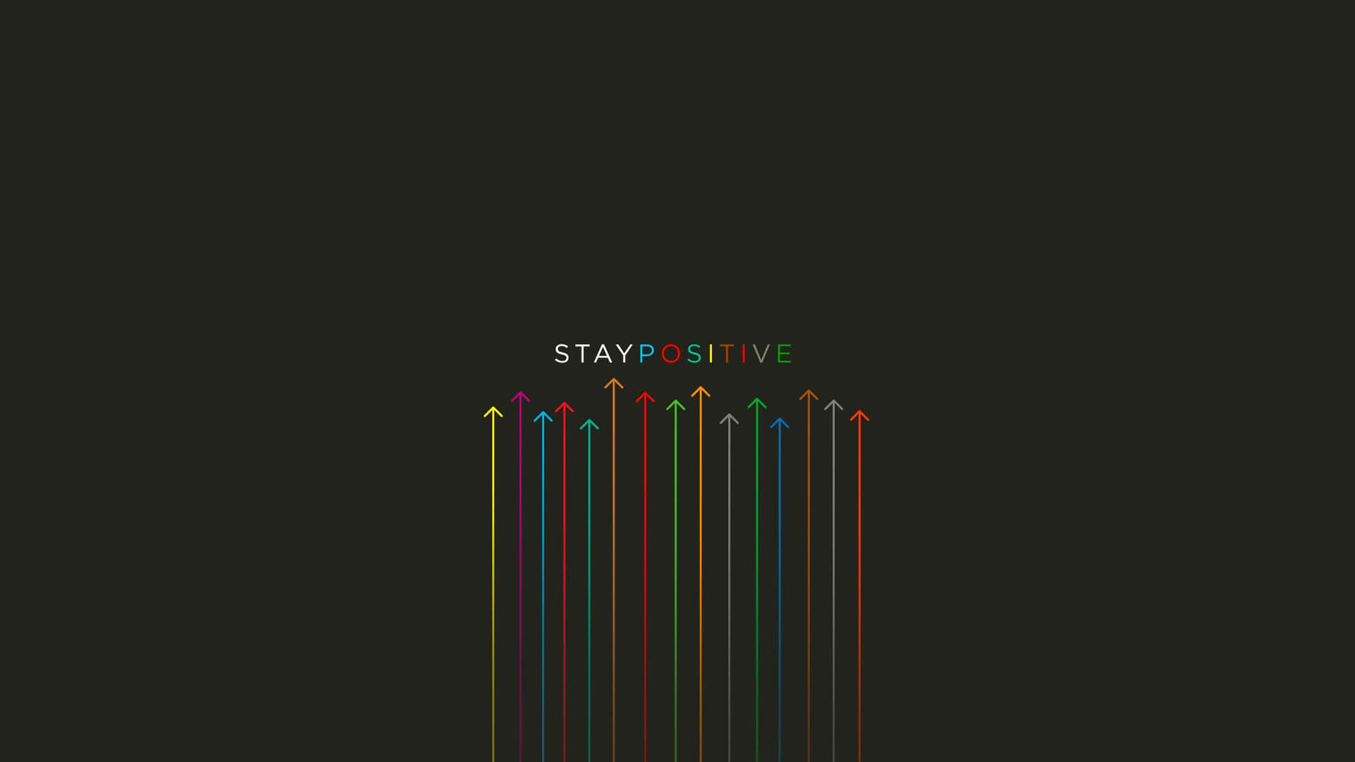 Minimalist Stay Positive Confidence Boosting Background