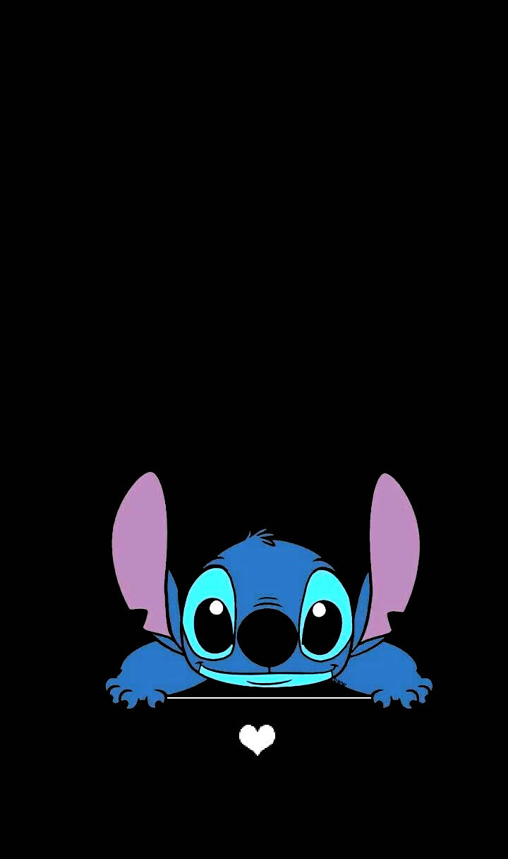 Minimalist Stitch Aesthetic Cartoon Disney Background