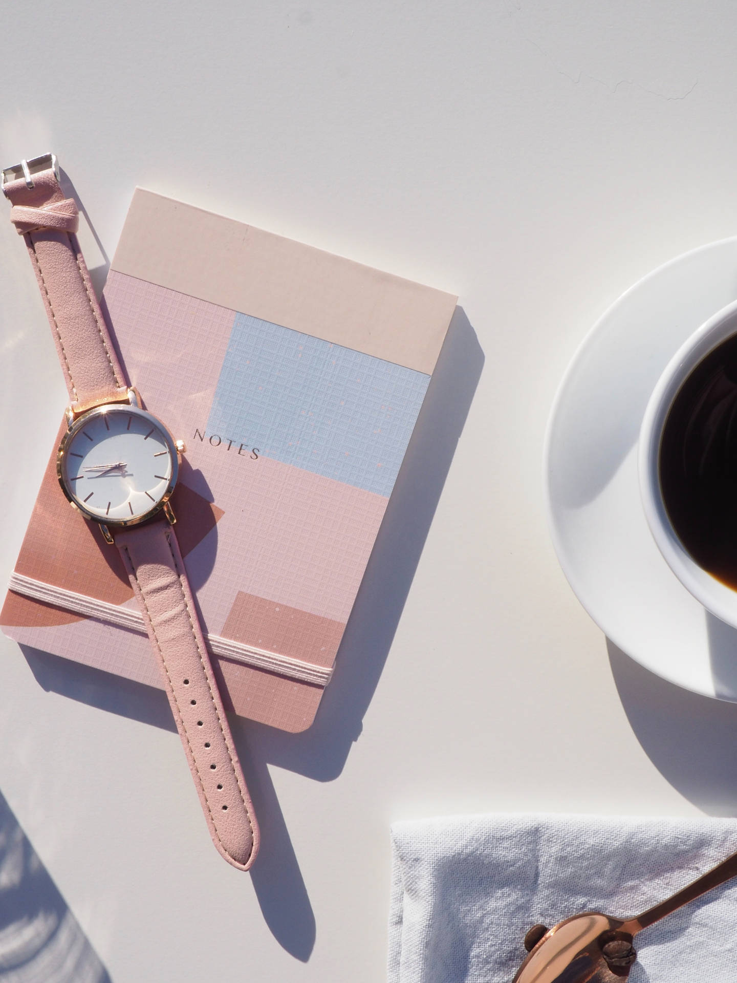 Minimalist Table In Pastel Colors