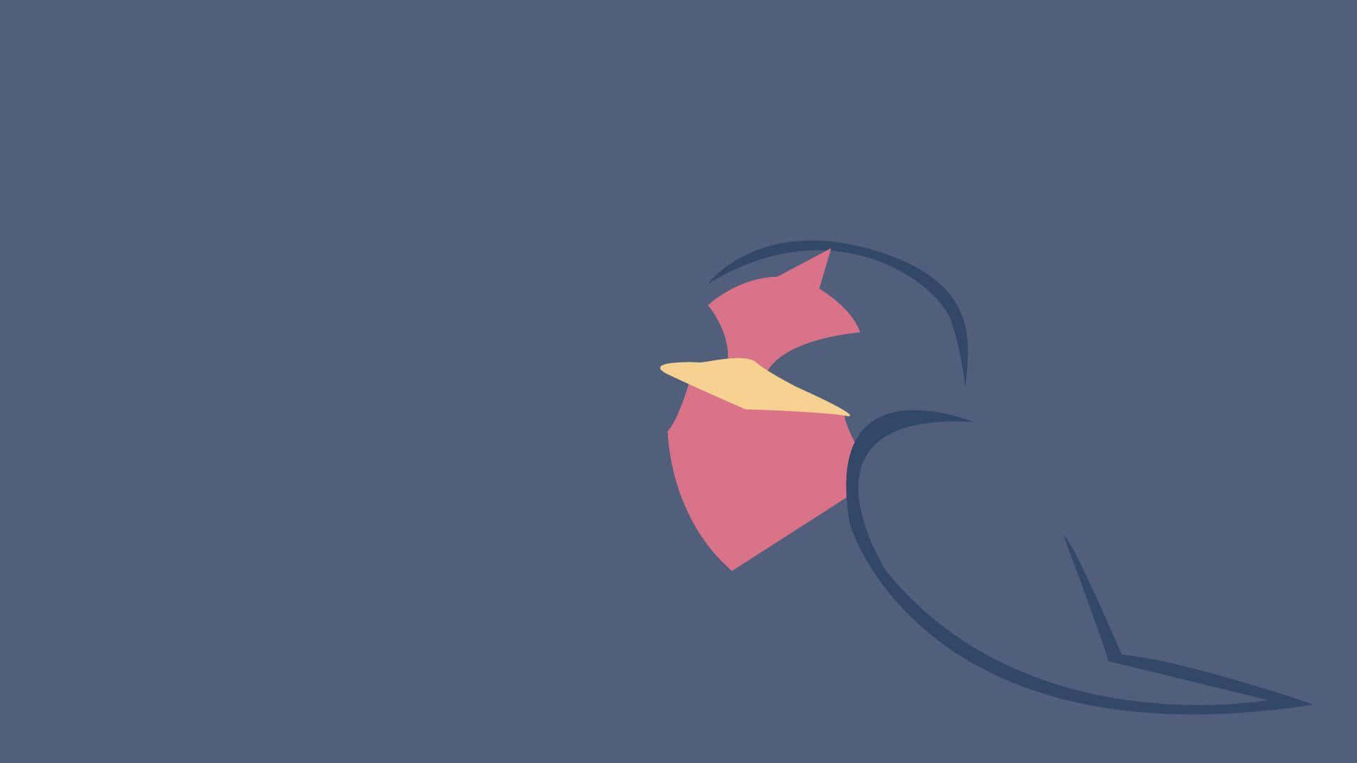 Minimalist Taillow Navy Blue Art Background