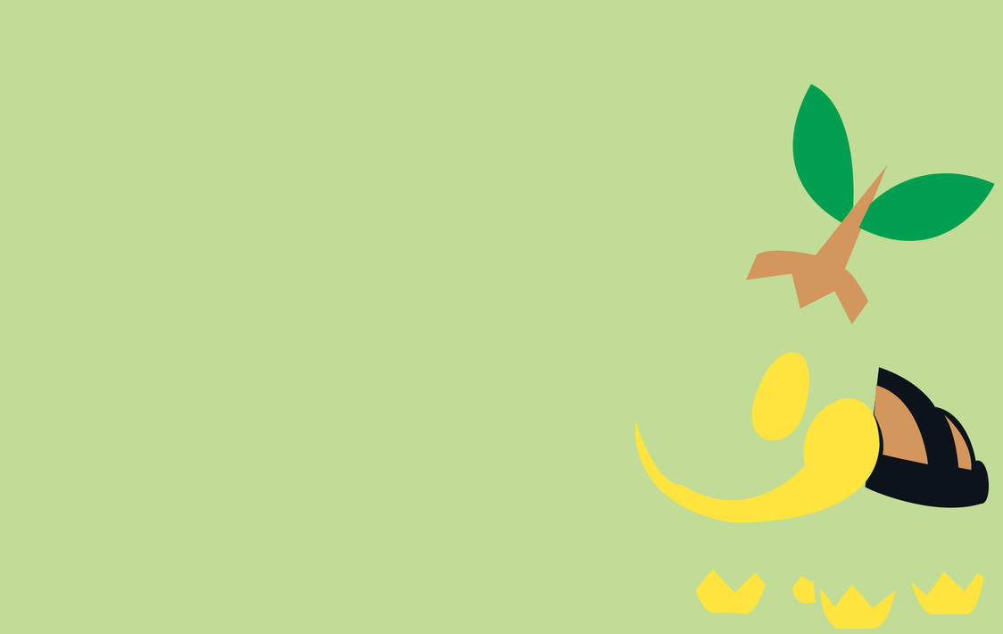 Minimalist Turtwig Art Background