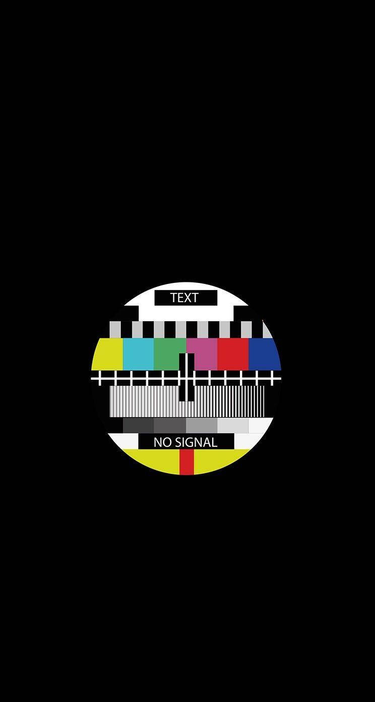 Minimalist Tv Test Pattern Logo Background