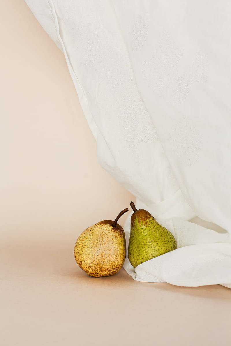 Minimalist Two Pears Background