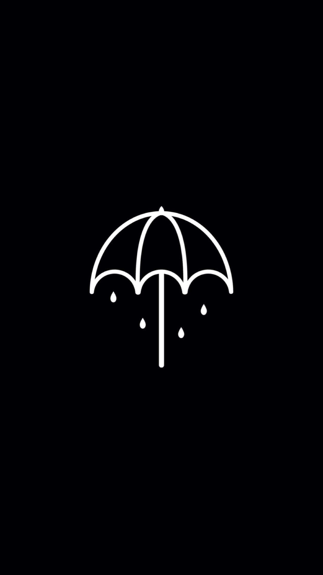 Minimalist Umbrella Design Background