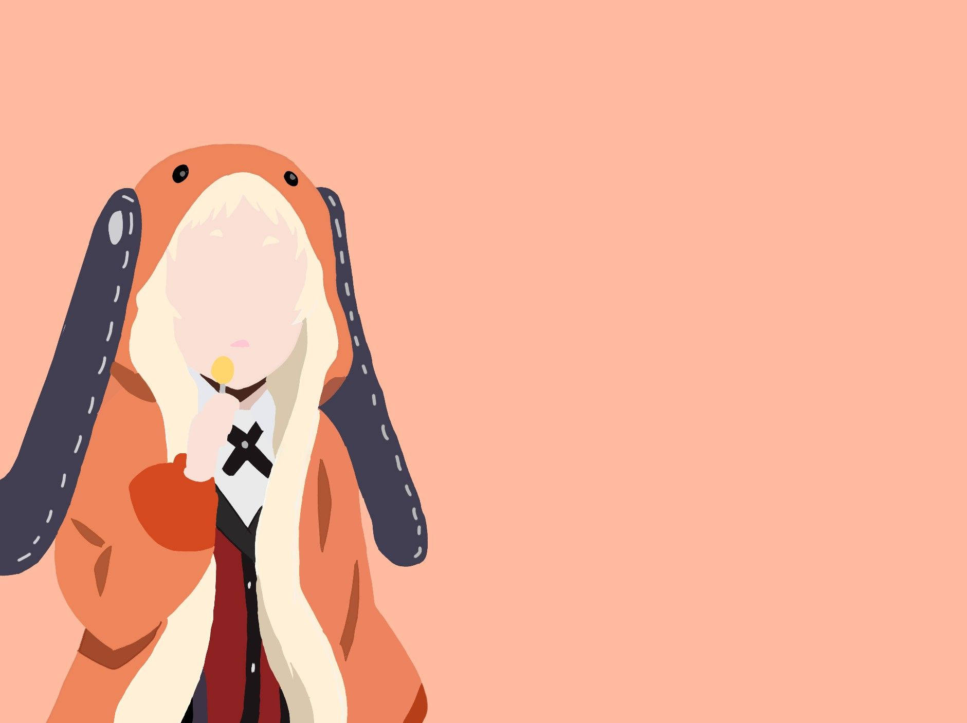 Minimalist Vector Art Kakegurui Runa Background