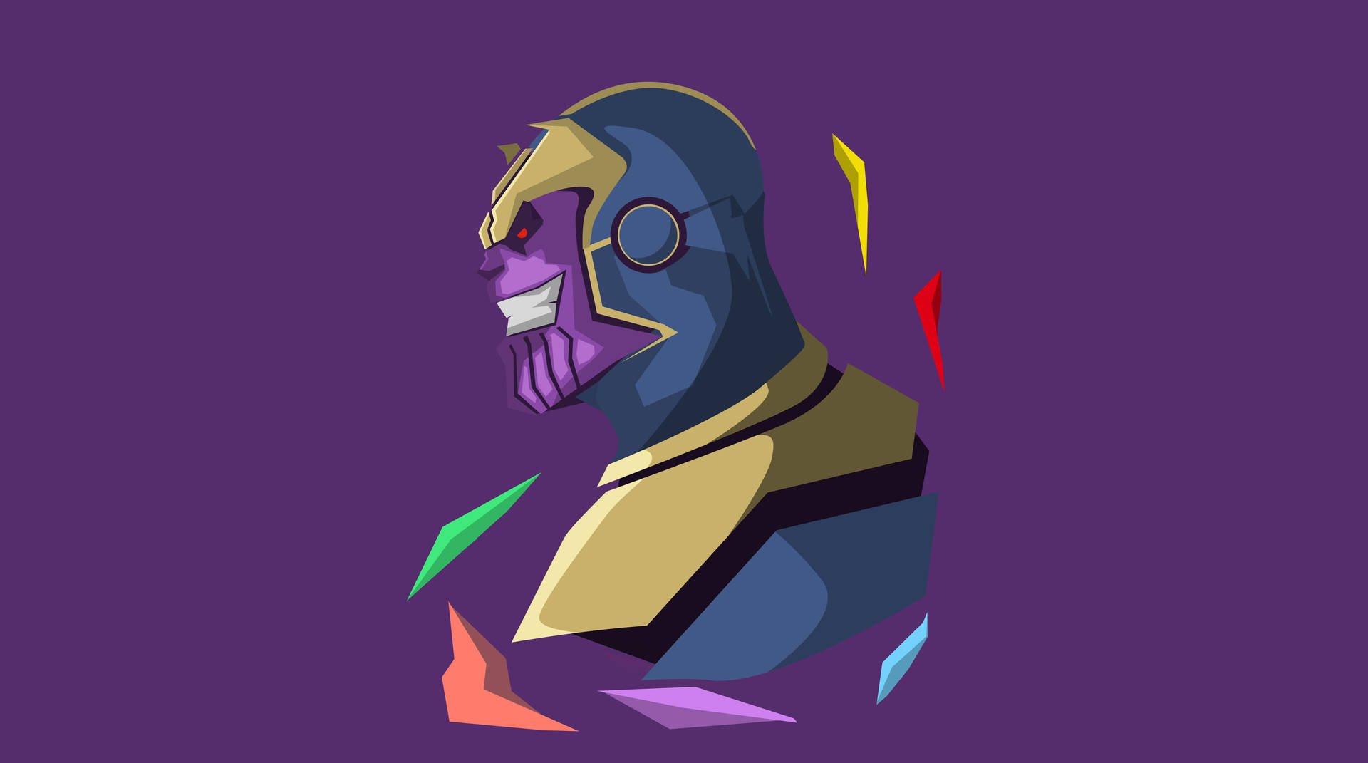 Minimalist Vector Thanos Hd Background