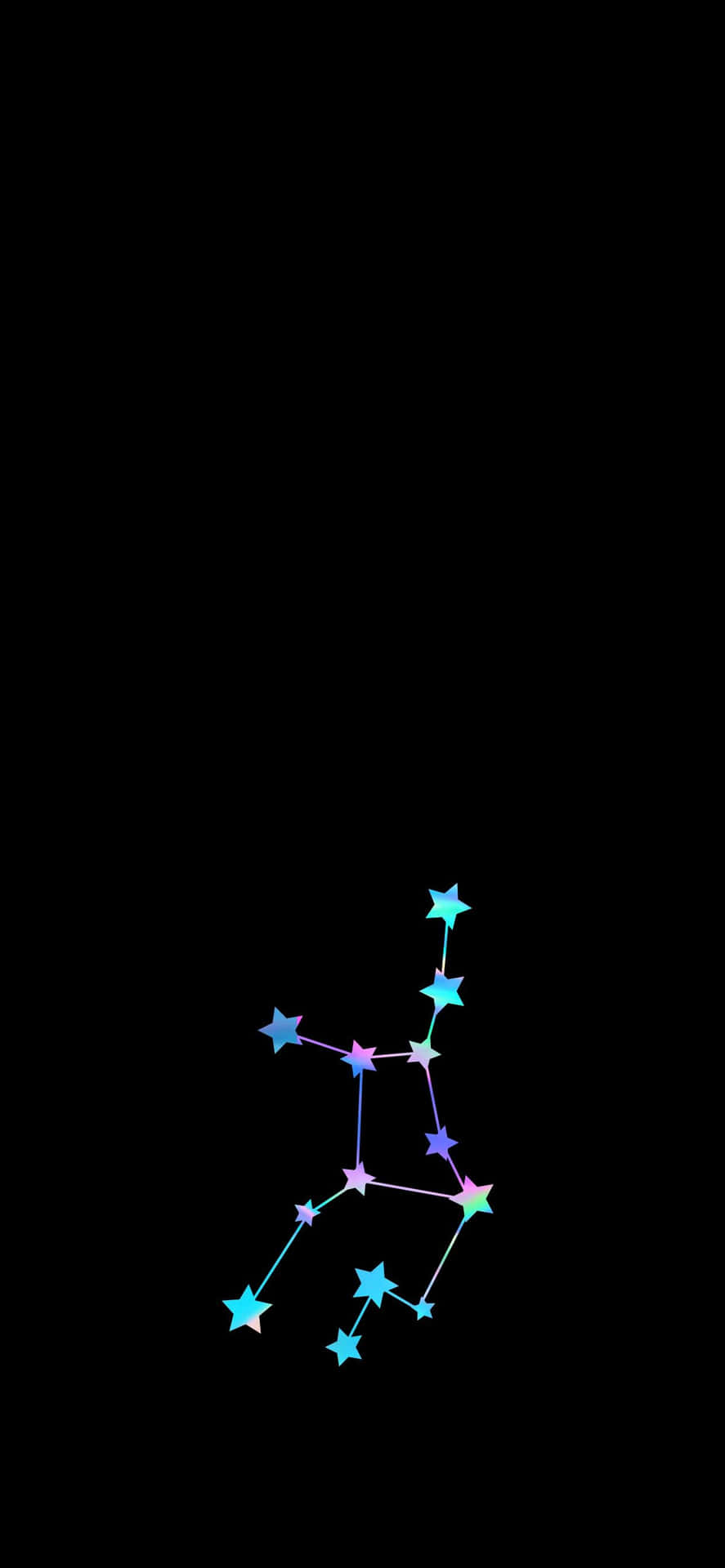 Minimalist Virgo Astrology Iphone Background