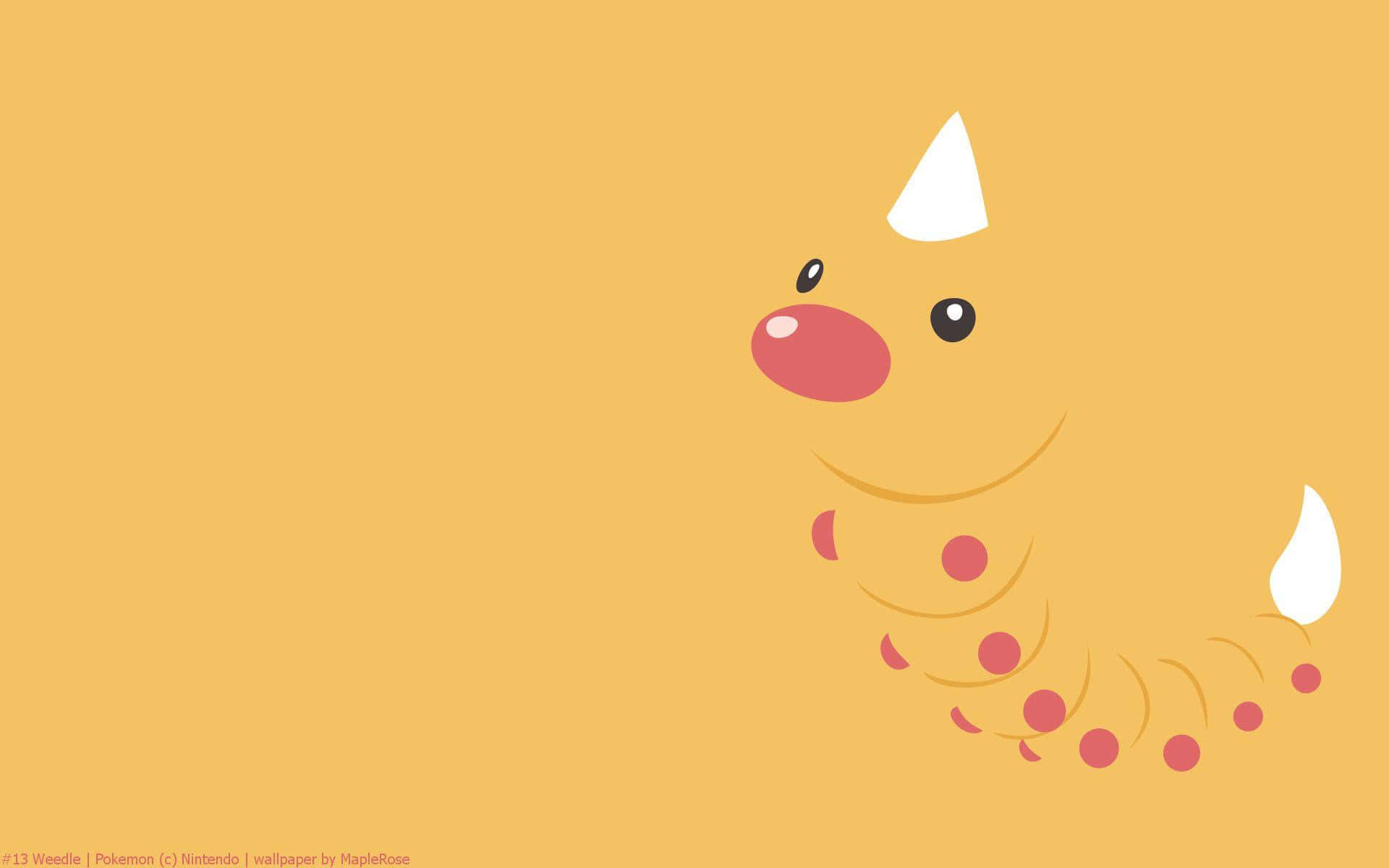 Minimalist Weedle Artwork Background