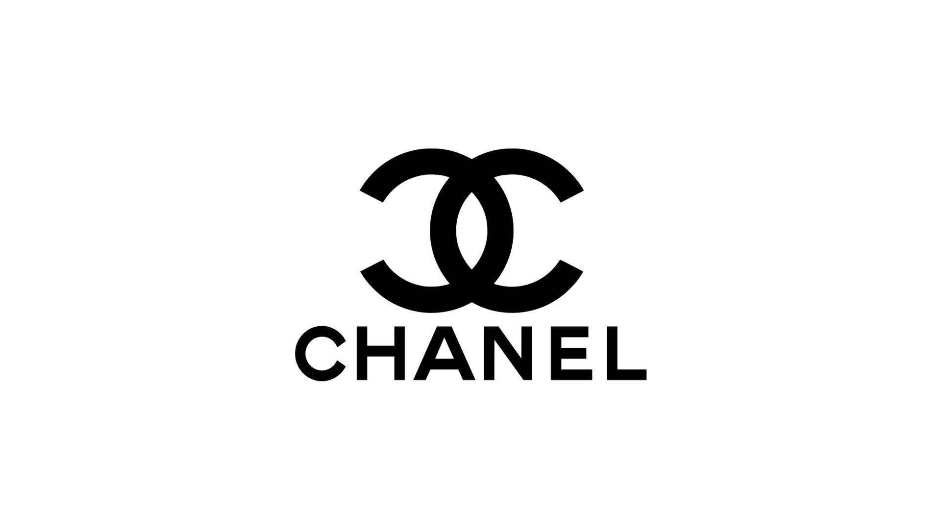 Minimalist White Chanel Logo Background