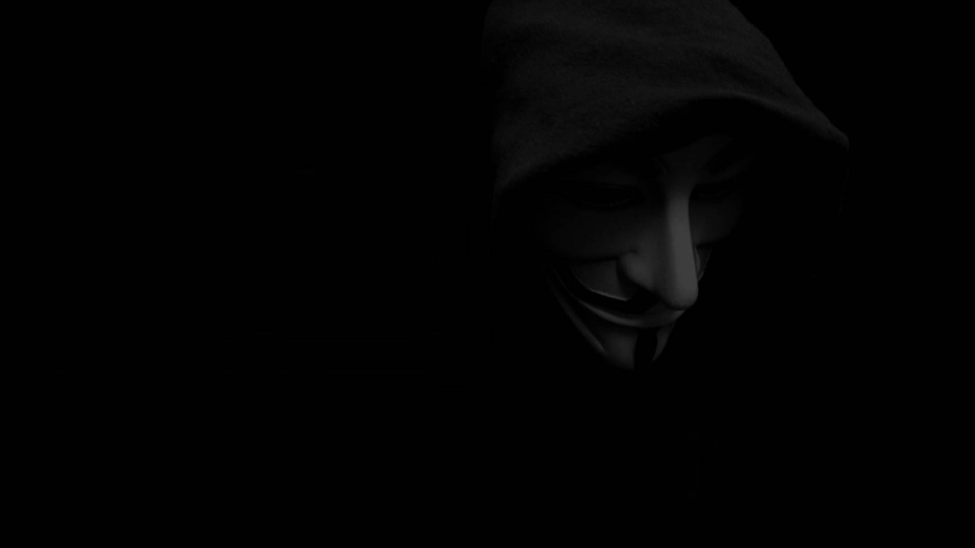 Minimalist White Hacker 4k Mask Background