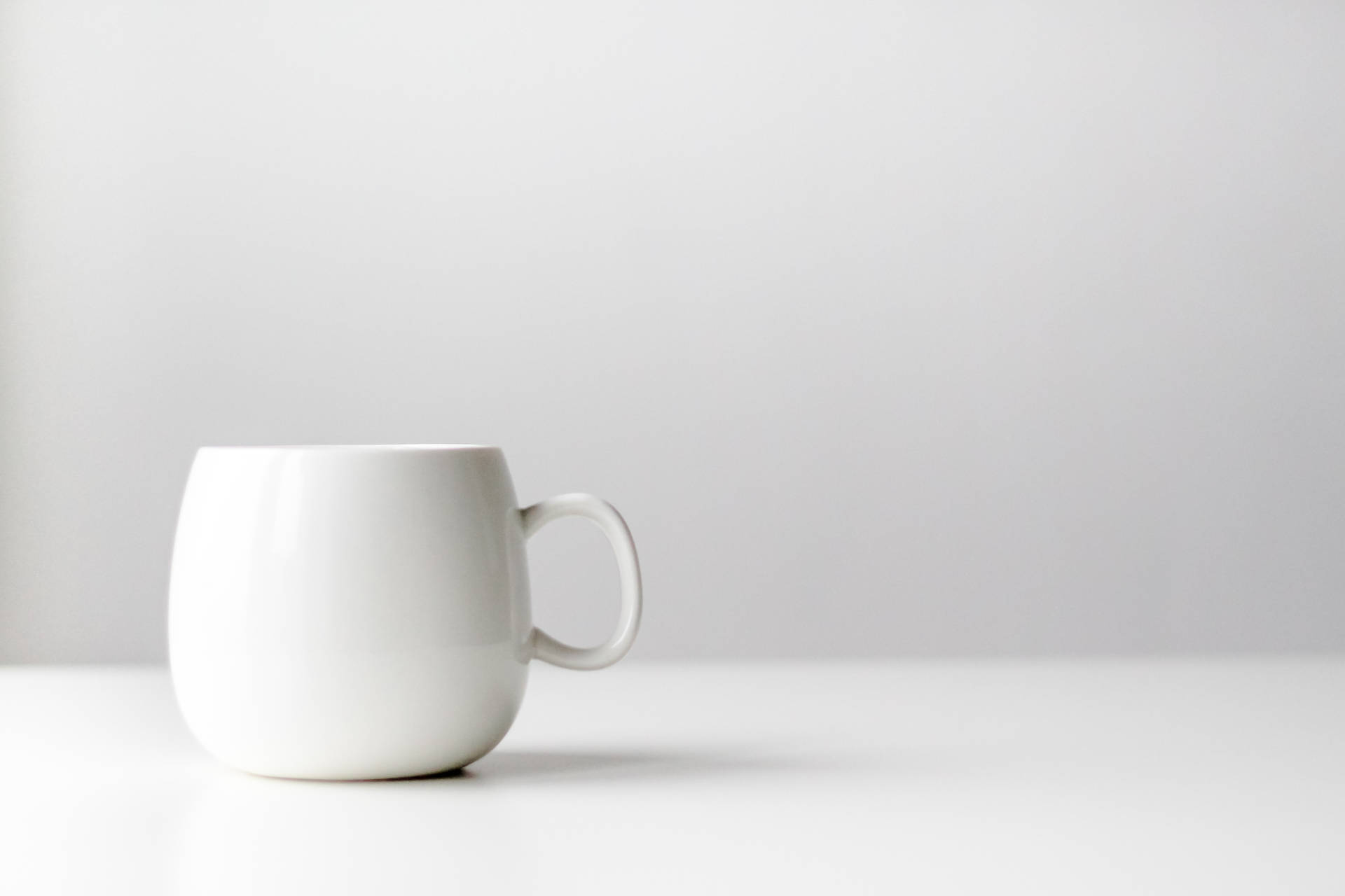 Minimalist White Mug Background