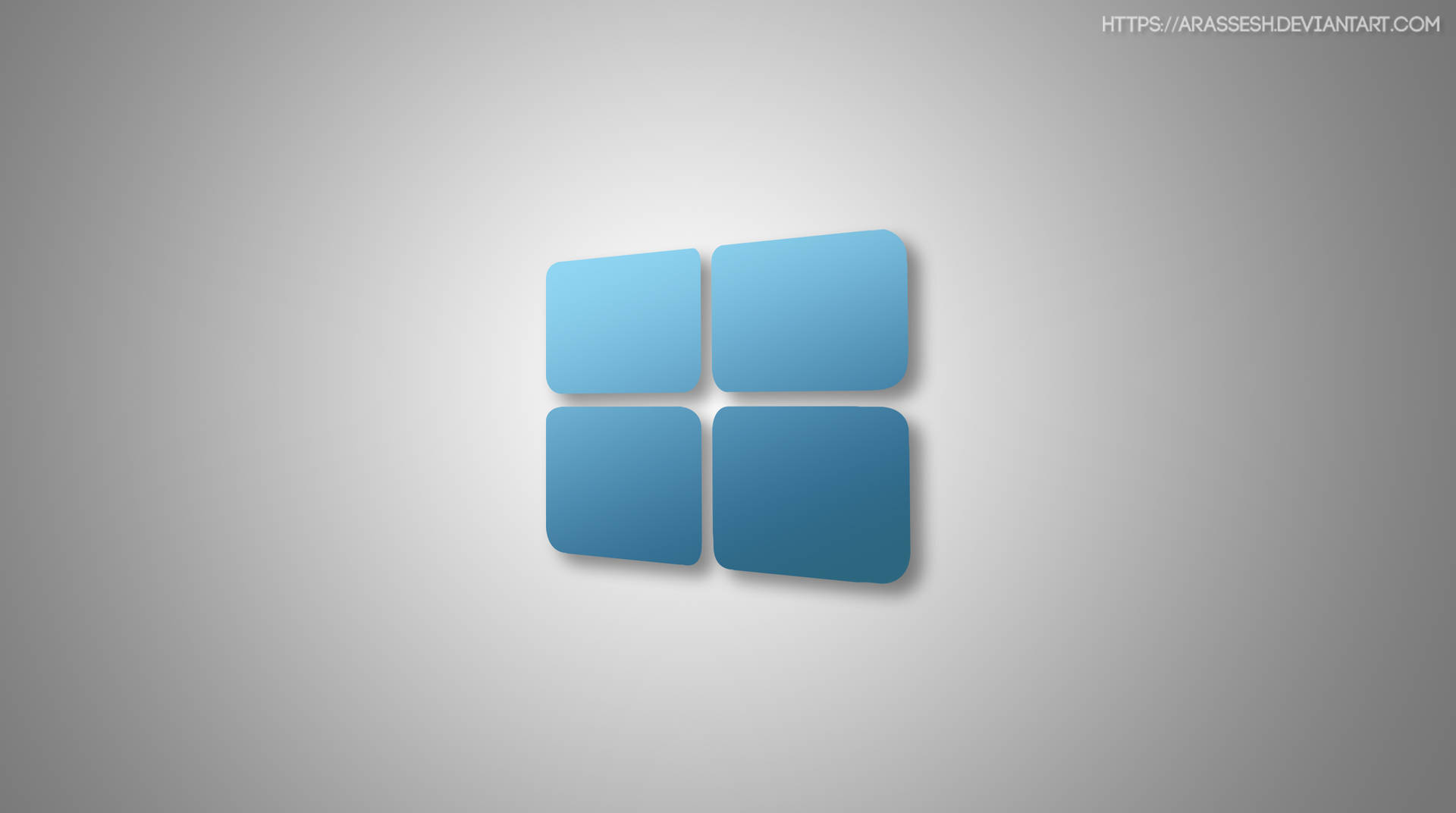 Minimalist Windows 10 Hd Blue Logo Background