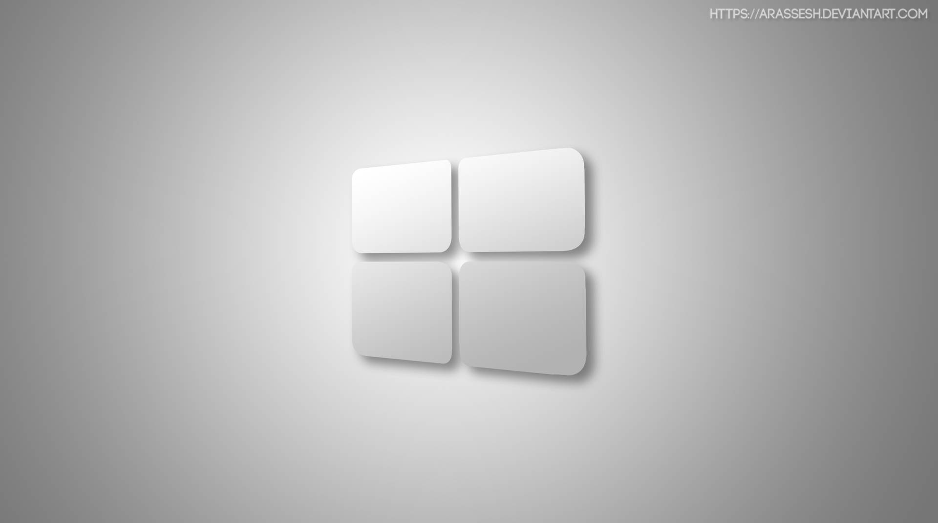 Minimalist Windows 10 Hd Gray Logo Background