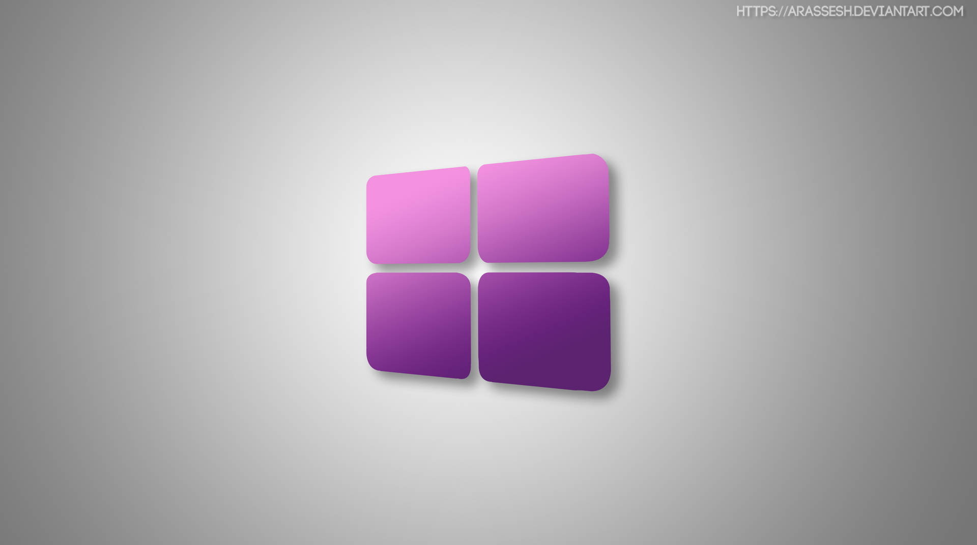 Minimalist Windows 10 Hd Purple Logo